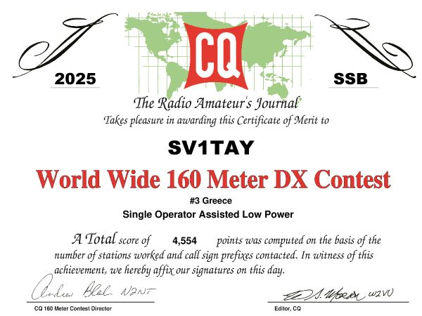 CQ 160 2025 SSB